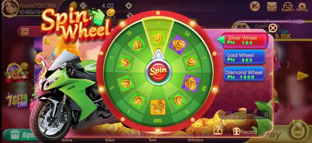 Free spin in Flyingchess Game